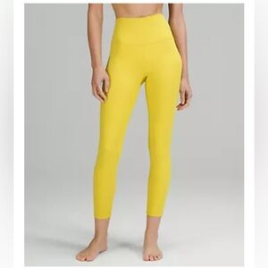 Brand New Lululemon Align Size 10 leggings. Fabulous bright yellow!
